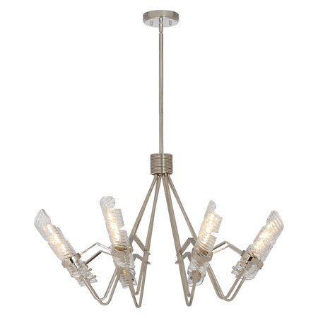 Maxim Milano 8 Light Chandelier 39556CLPN